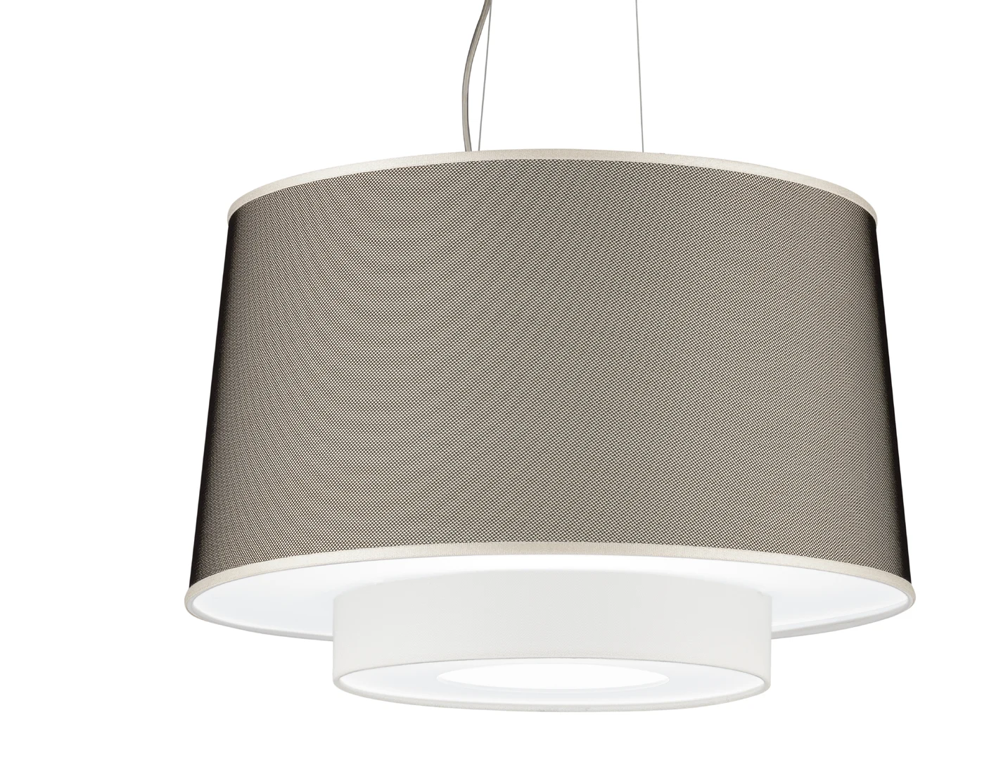 Orion Sospensione — cod: 198 RN Tessuto Microrete Nera + tessuto Bianco