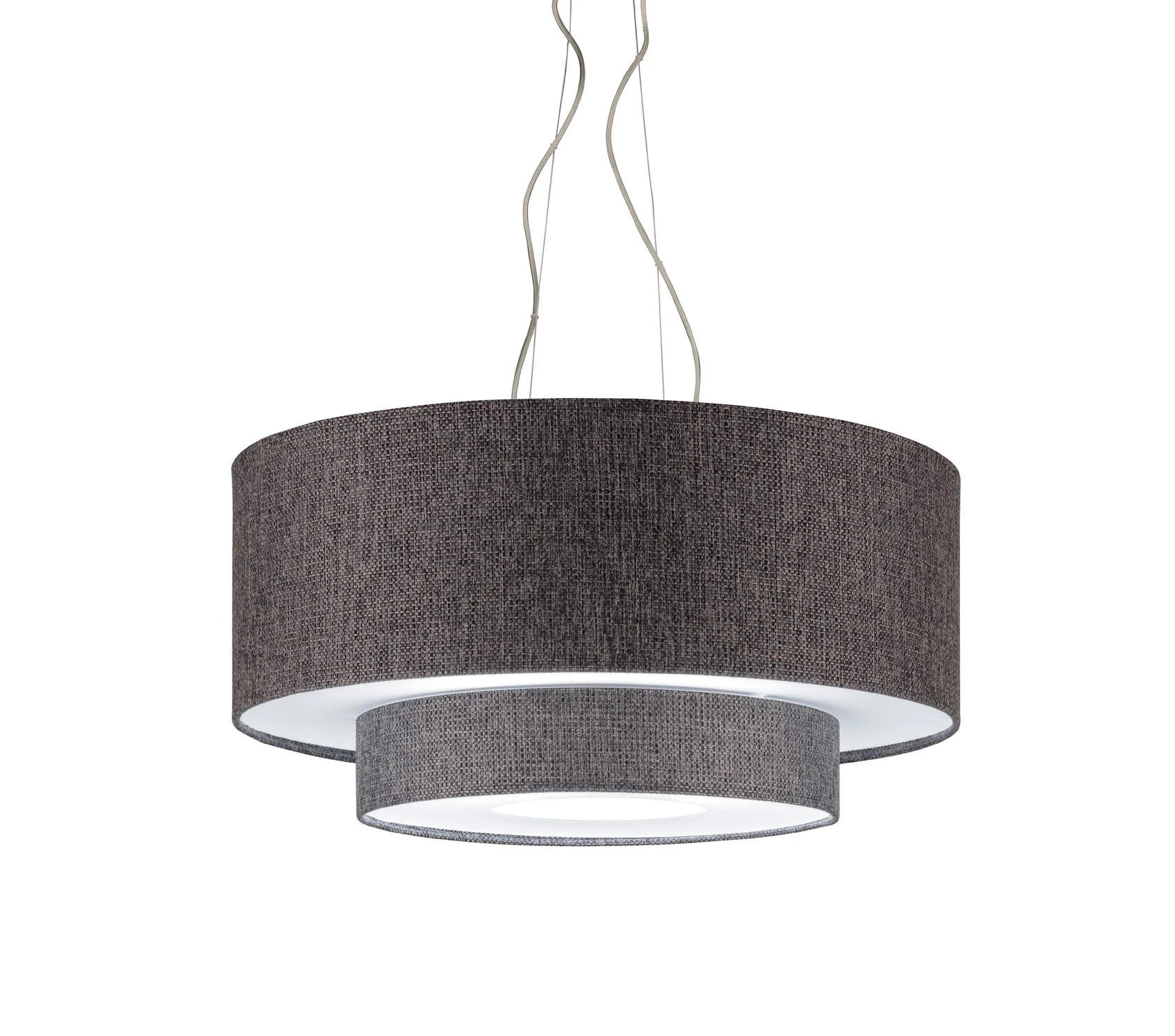 Morfeo Sospensione — COD: 183 TS Tessuto Grigio Antracite Ø: 60 cm H: 28 cm